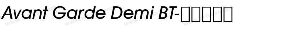 Avant Garde Demi BT字体转换